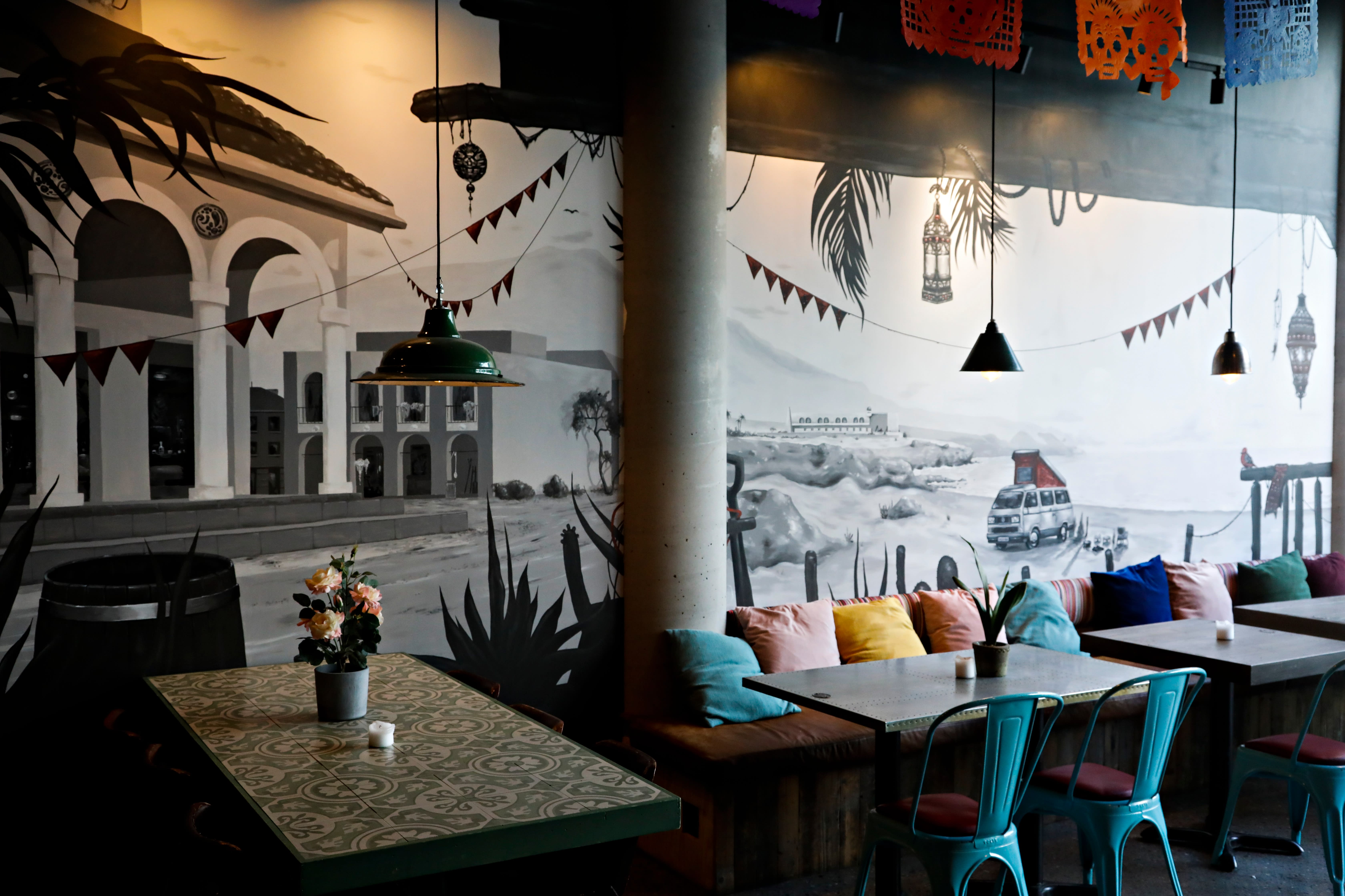 Interiøret på El Camino er rustikt.