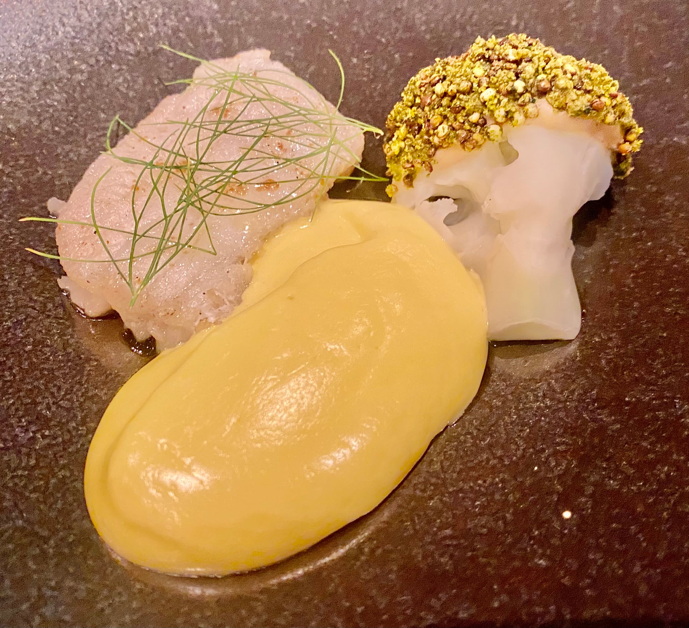 Skadet blomkål med lange smaker fantastisk. 