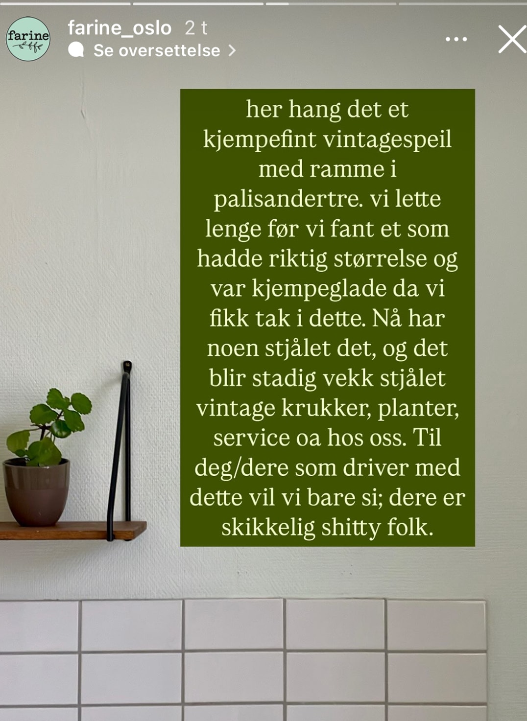 Farine på Kampen sliter med tyverier: – Skikkelig bedritent.