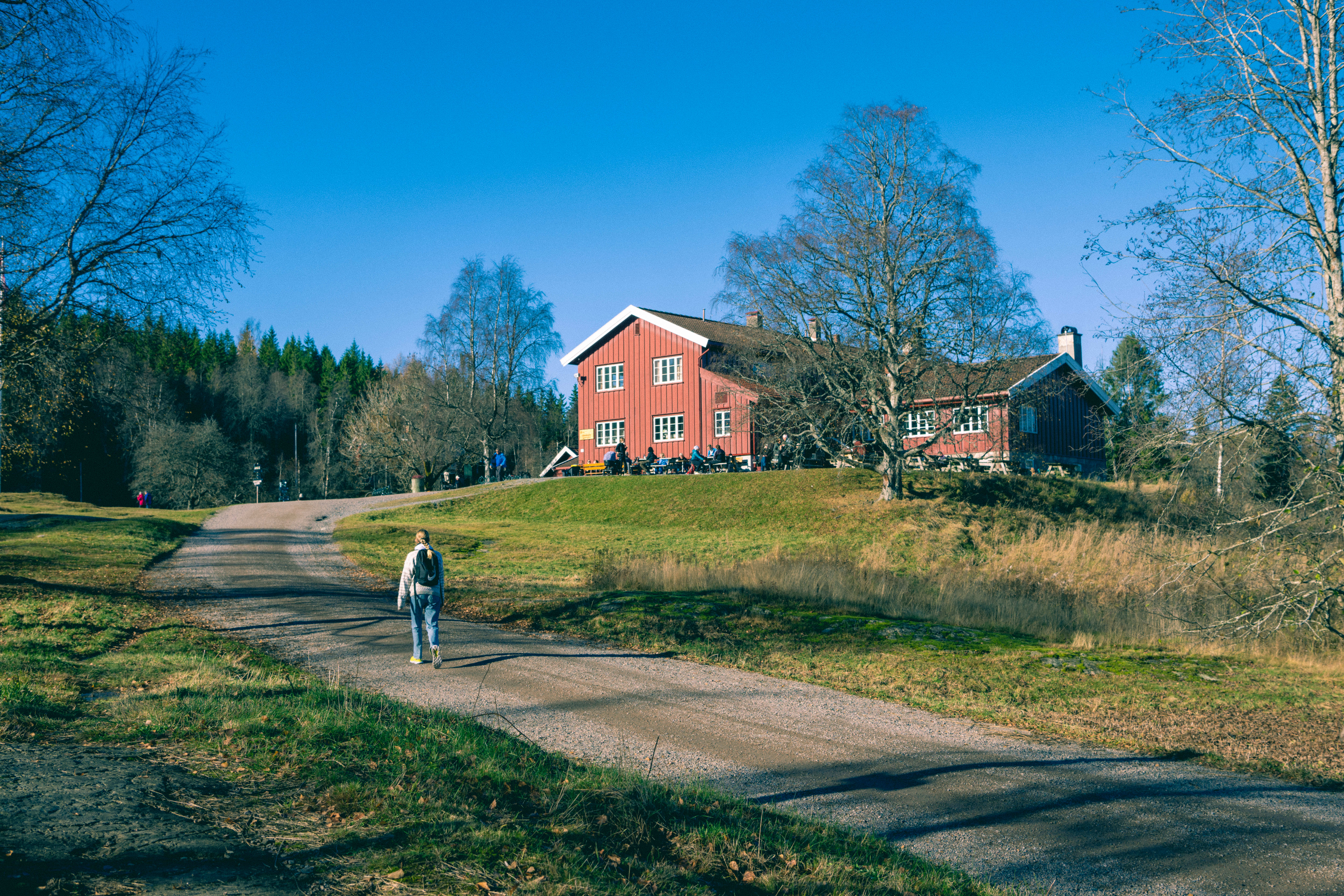 Solveggen varmer godt på Ullevålseter. 