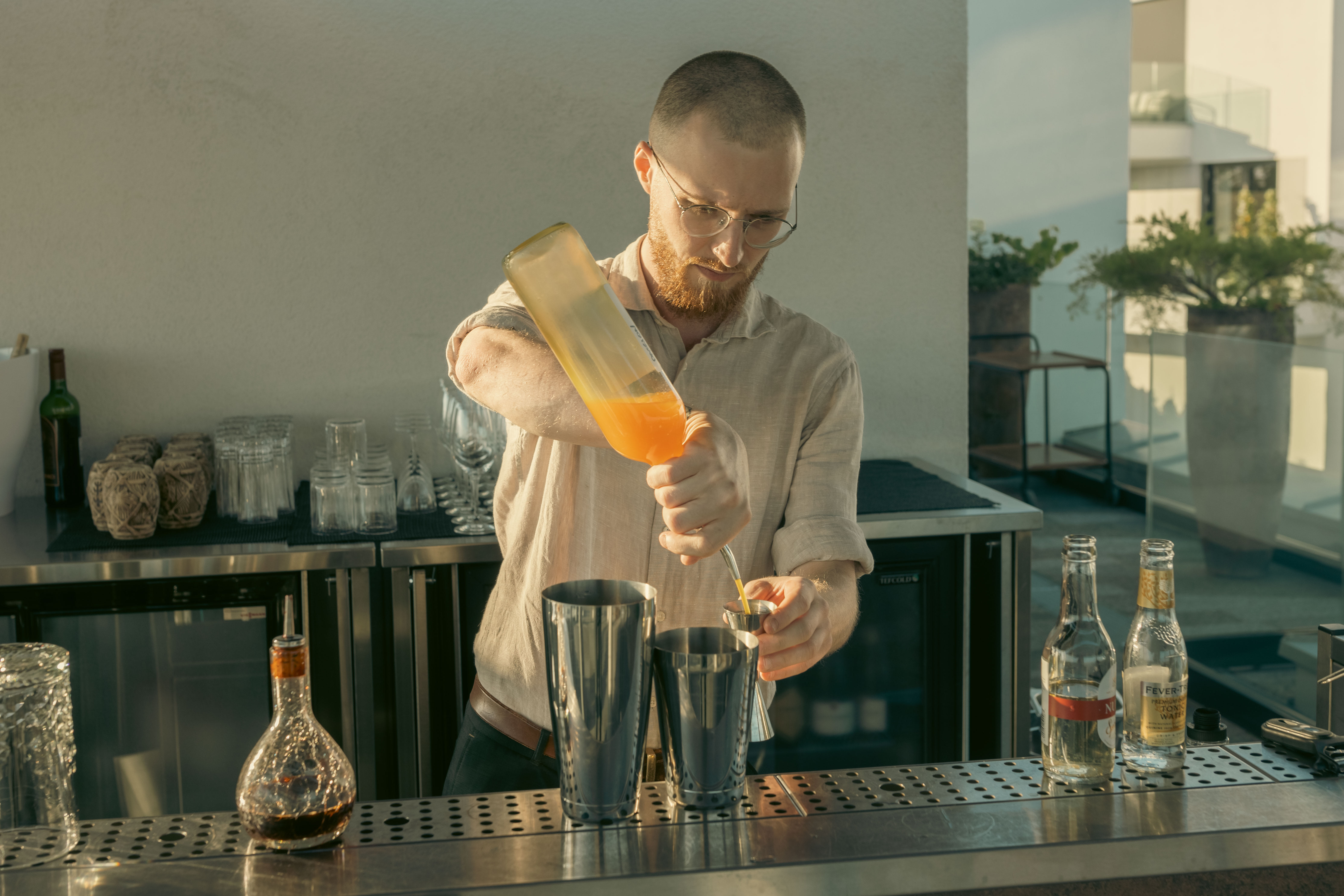 Gode drinker hos Izakaya.