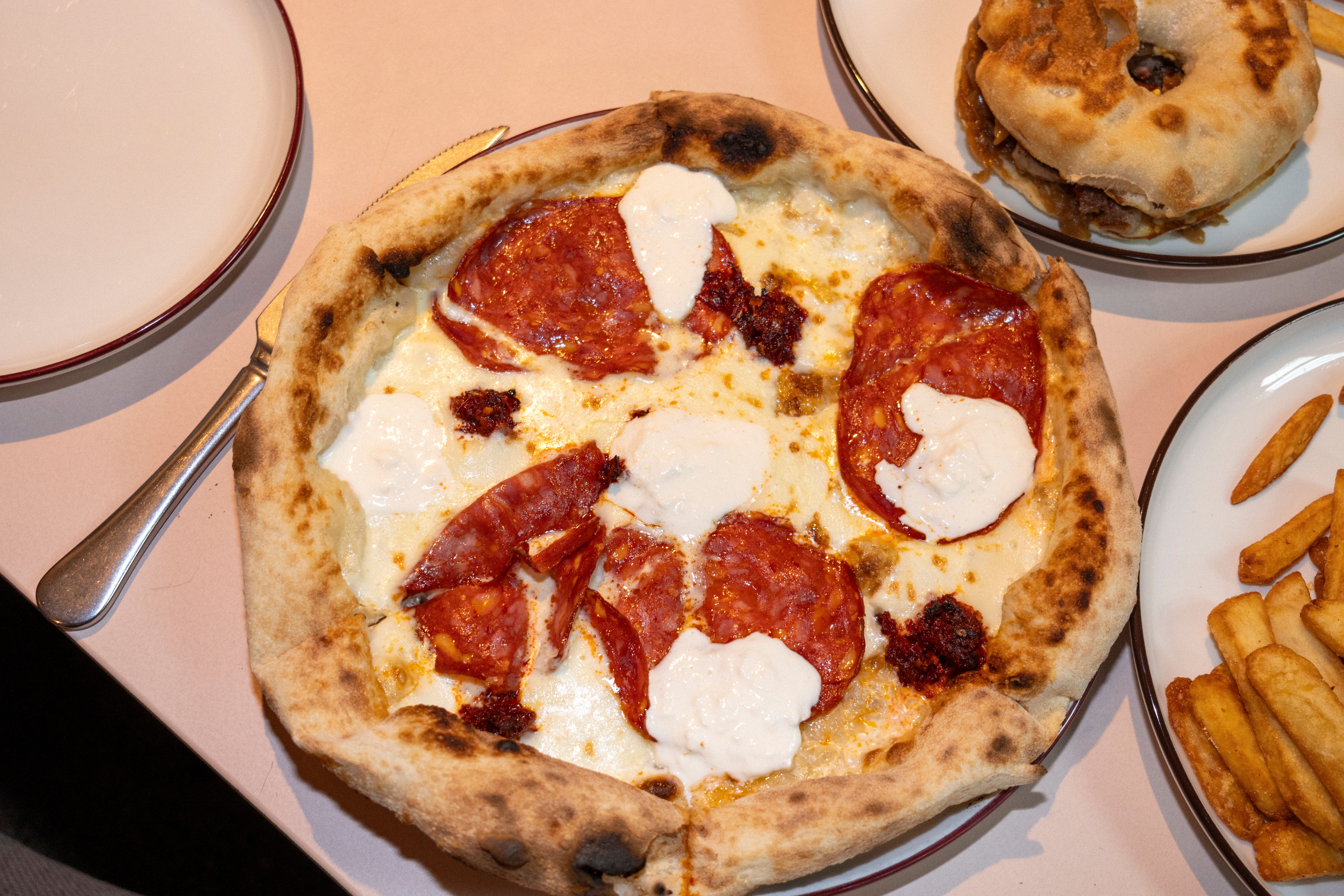 White ’nduja diavola er kveldens favoritt, men mangler krydder.