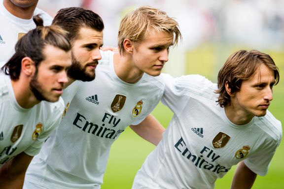 Martin Ødegaard ble sittende på benken for Real Madrid