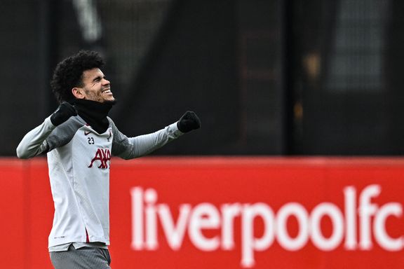 Liverpool-spiller Luis Díaz tilbake i full trening