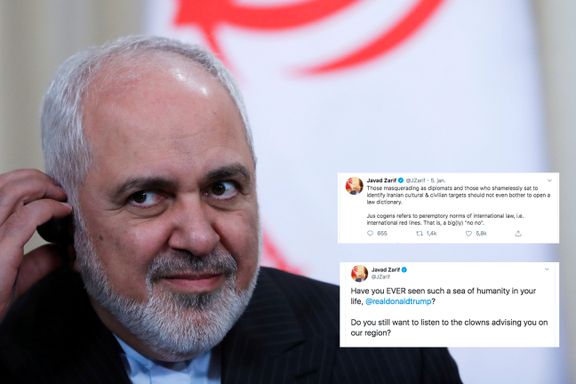 Propagandakrigen tar seg opp. Irans utenriksminister etterligner Trump på Twitter.