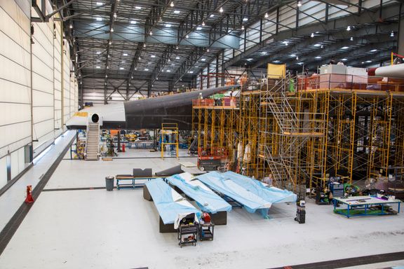 Her er de første bildene av verdens største fly