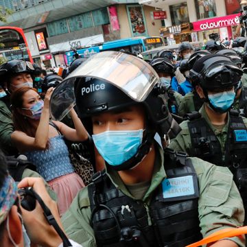Flere hundre personer pågrepet under demonstrasjon i Hongkong