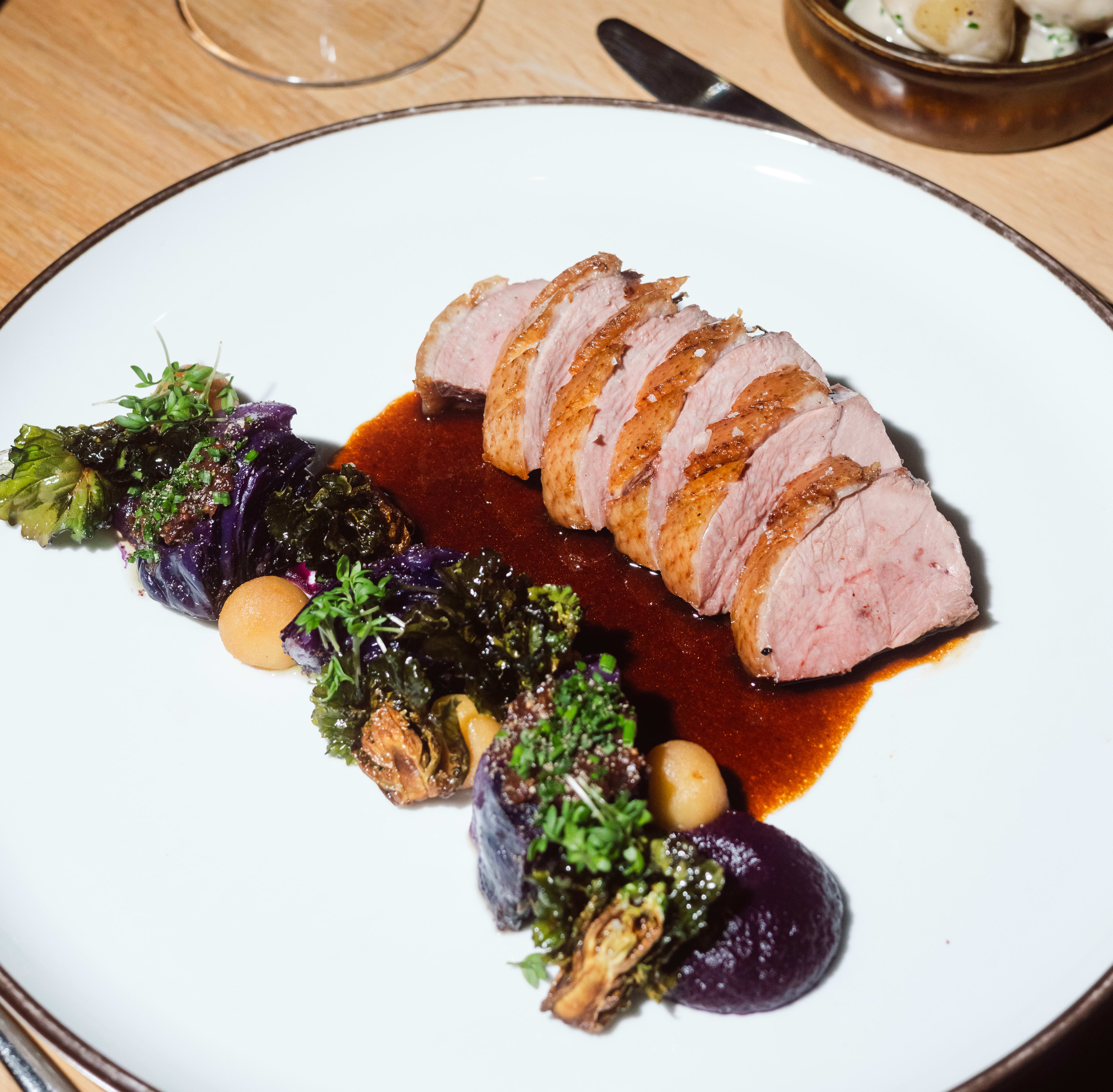 Nydelig smak og sprøtt skinn.