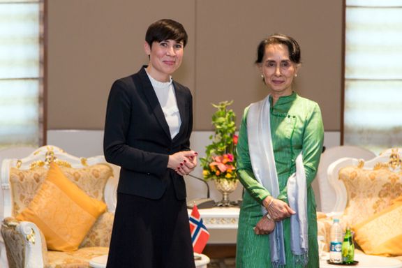  Søreide etter møtet med Suu Kyi: – Problemet er ikke noe i nærheten av å være løst.  