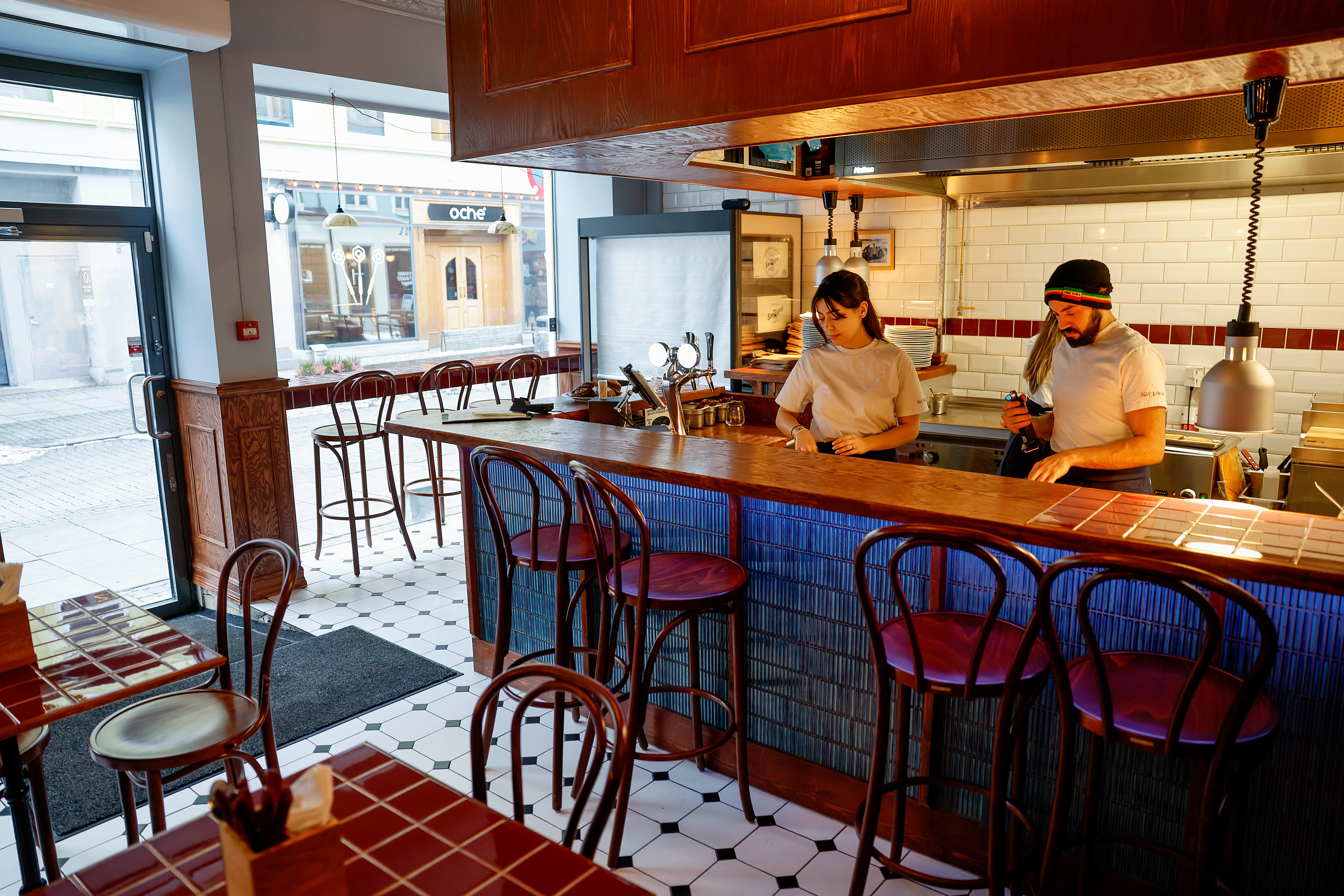 En symfoni av konsistenser i en smørbrødsjappe