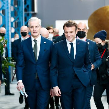 Støre diskuterte klima og Ukraina med Macron