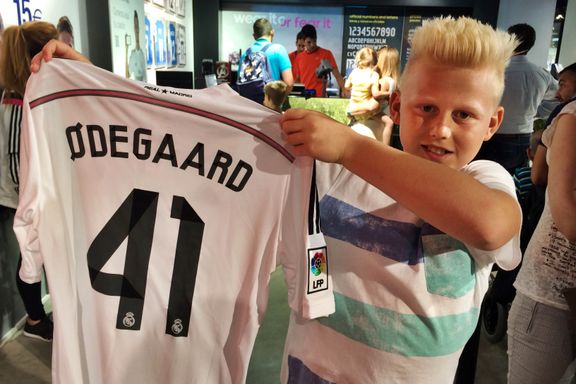 Albert (11) ble en av de første til å sikre seg Ødegaard-drakten