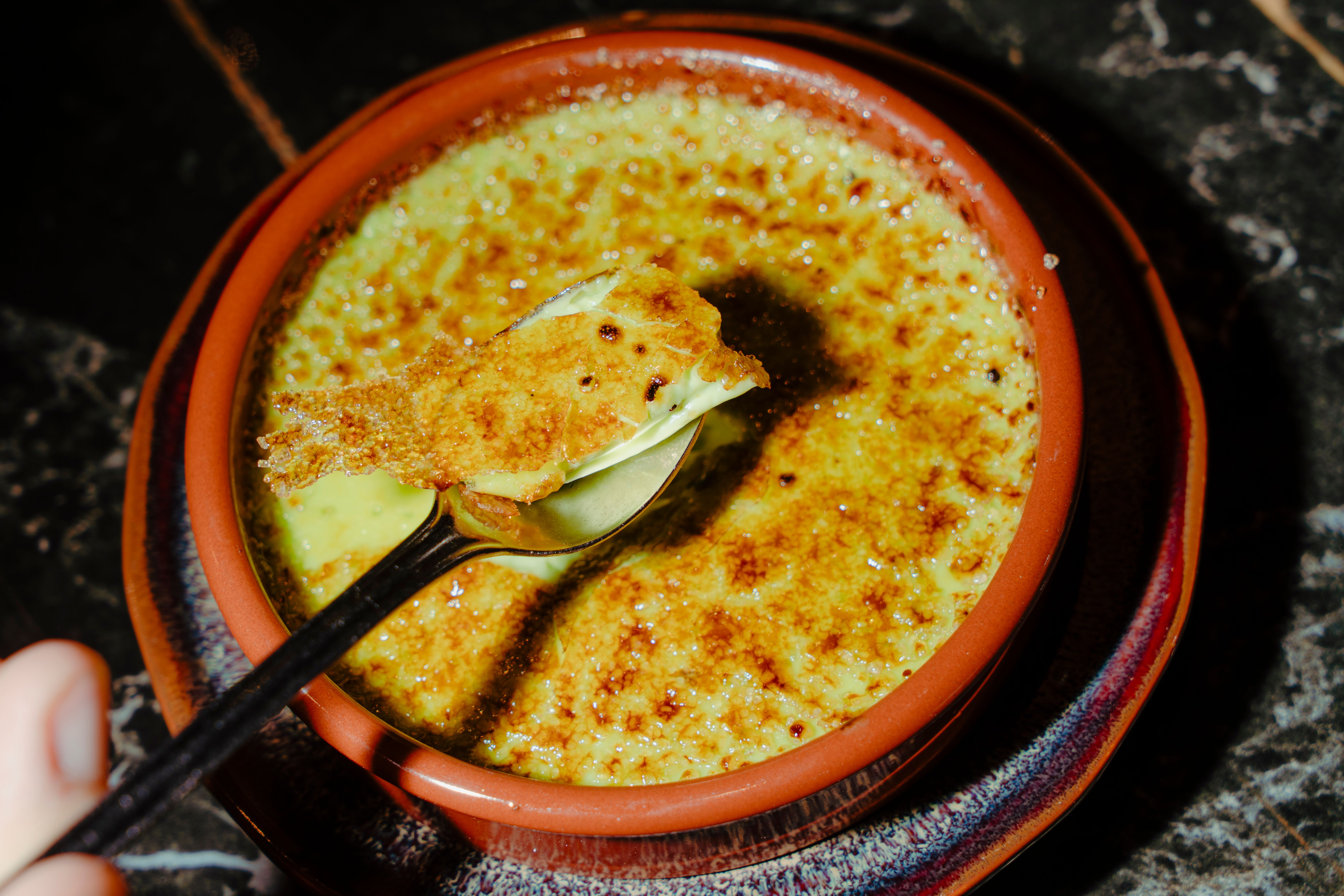 Crème brûlée.