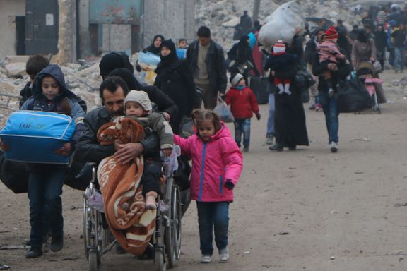 Opprørernes tilbakeslag har åpnet for masseflukt fra Aleppo