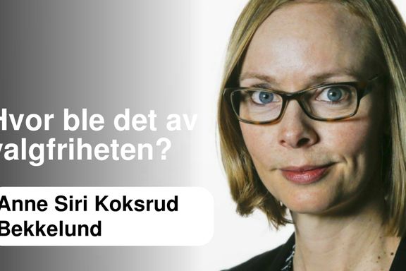 Valgfriheten i kommunene ser ut til å ha stagnert under regjeringen Solberg | Anne Siri Koksrud Bekkelund 