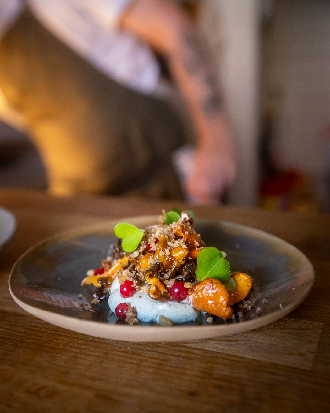 Dette er en av rettene som den lille bistroen serverer i september måned!