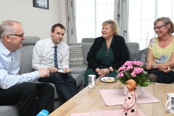 Statsministeren besøkte Ropstads foreldre på Sørlandet  
