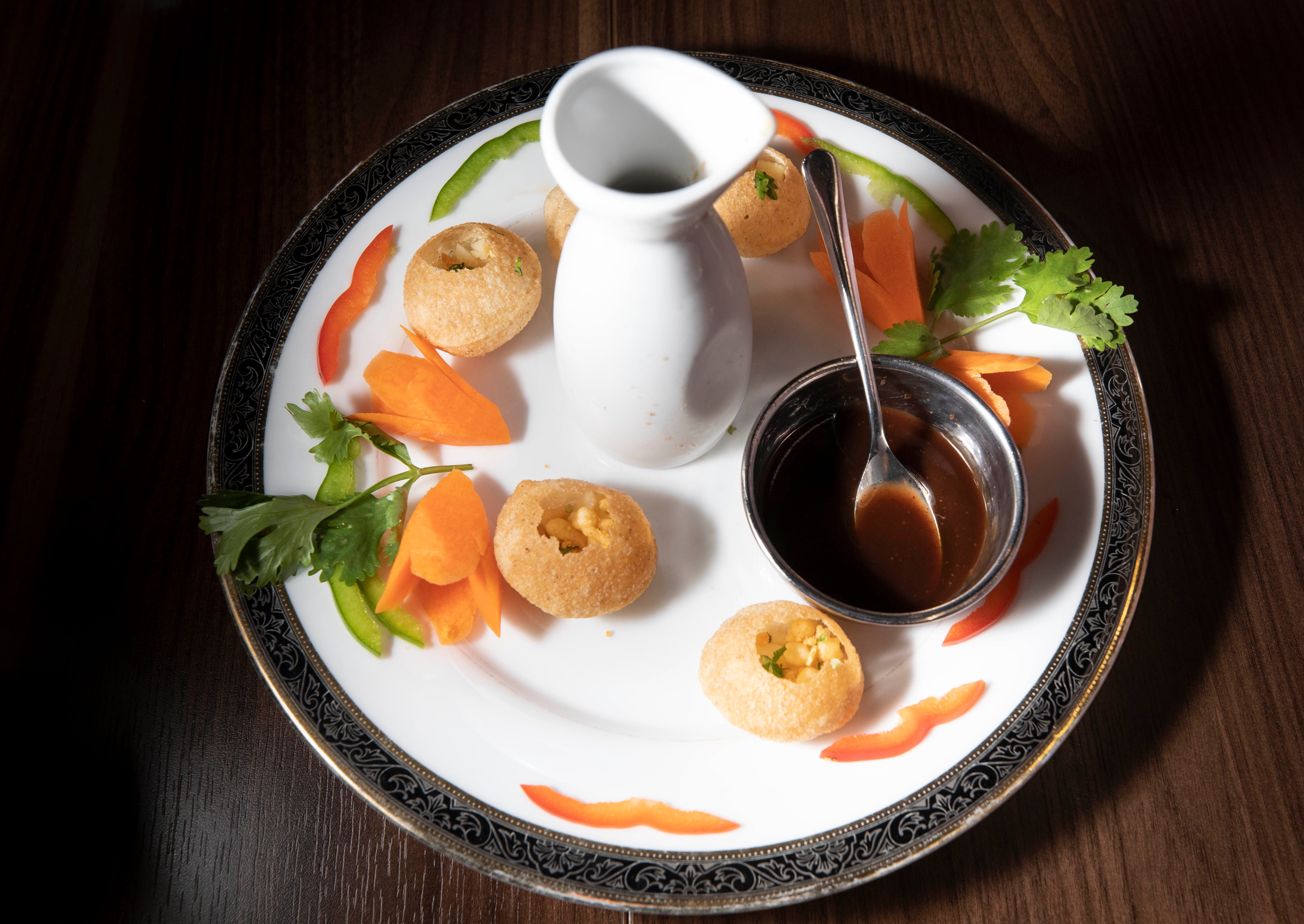 Gol gappe er gode munnfuller.