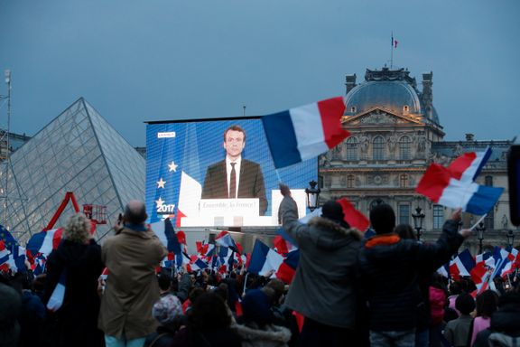 Verden puster lettet ut etter Macron ble Frankrikes president