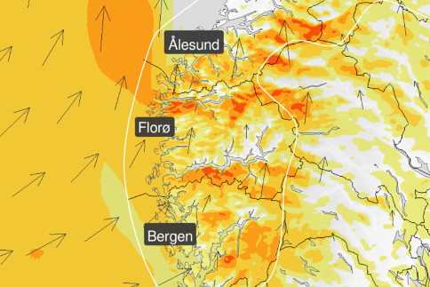 Torsdag kan det bli høststorm på Vestlandet – midt på sommeren