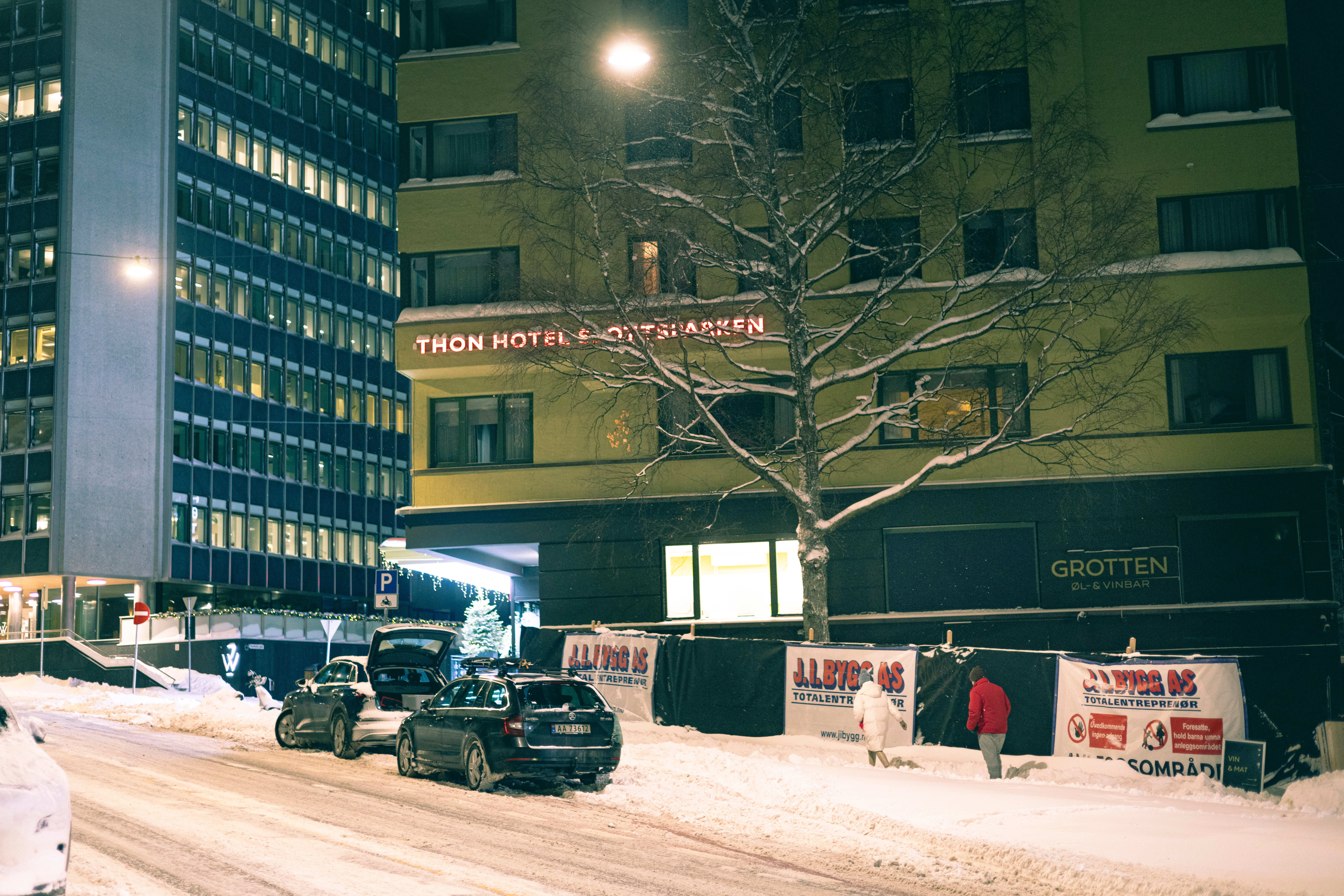 I bunnen av Thon hotell Slottsparken ligger denne lille vinbaren. 
