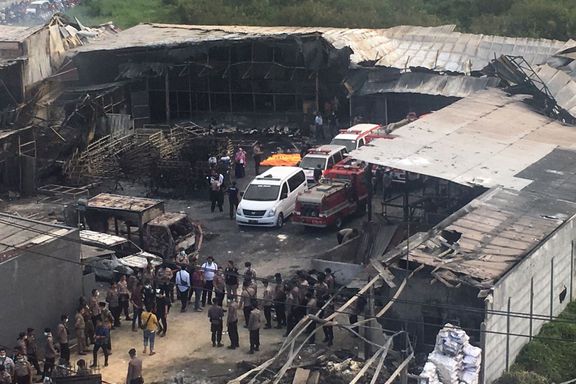 Nær 50 døde etter brann i fyrverkerifabrikk
