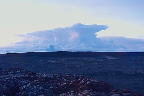 Kraftig utbrudd fra Kilauea-vulkanen på Hawaii 