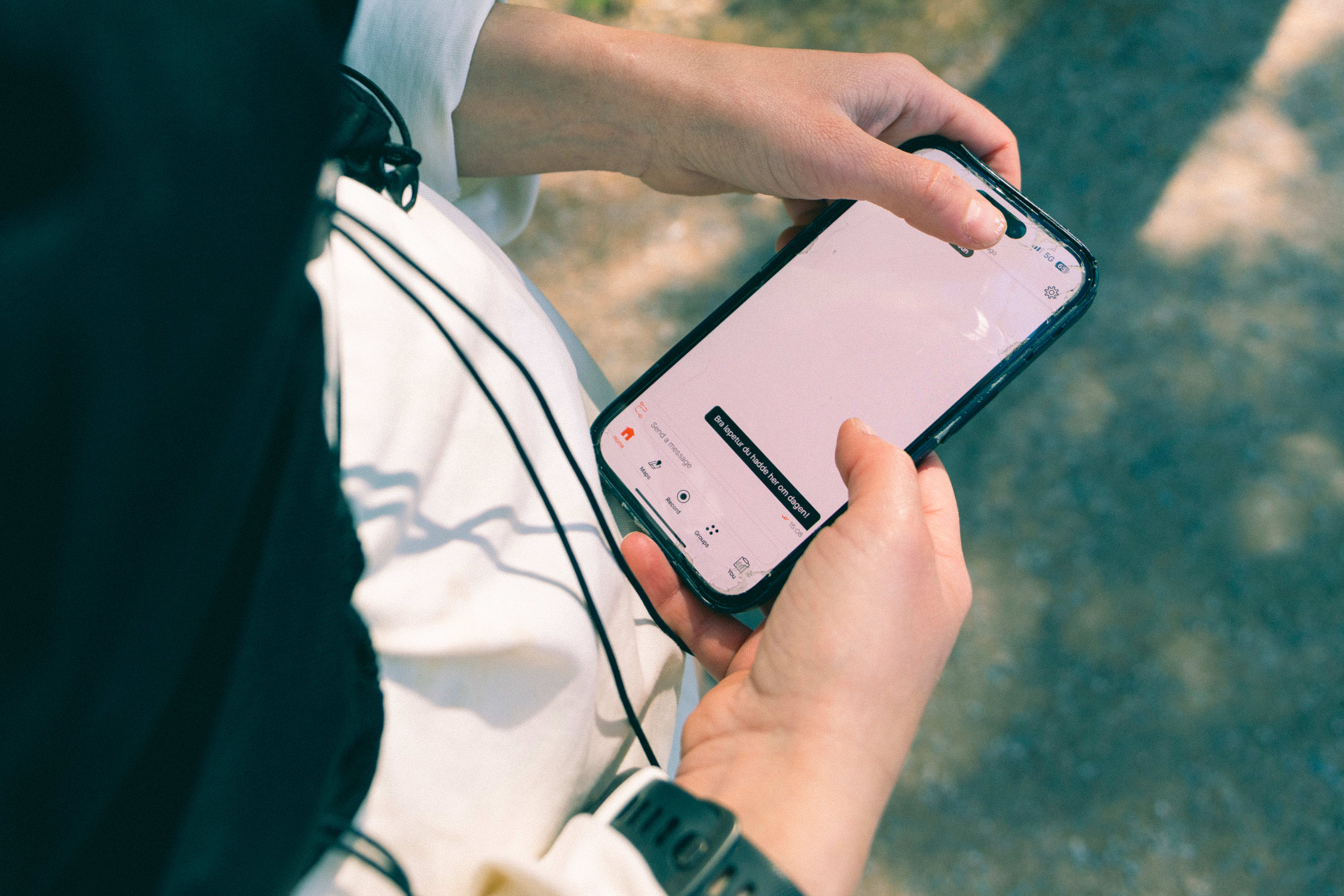 «Fin løpetur du hadde i dag :)» 