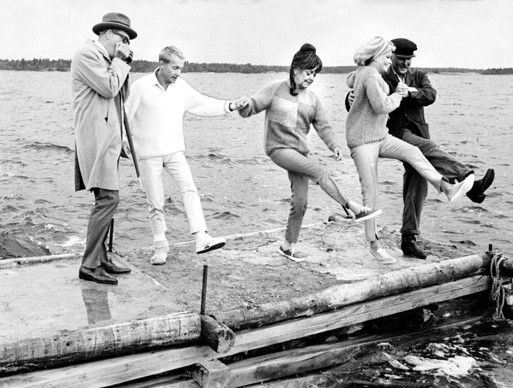 Bilde fra innspilling august 1965.