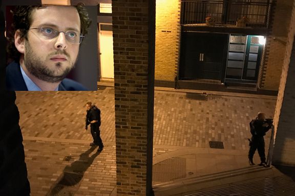 Norske Peter (41) fanget den dramatiske terrorjakten på kamera fra sin egen leilighet