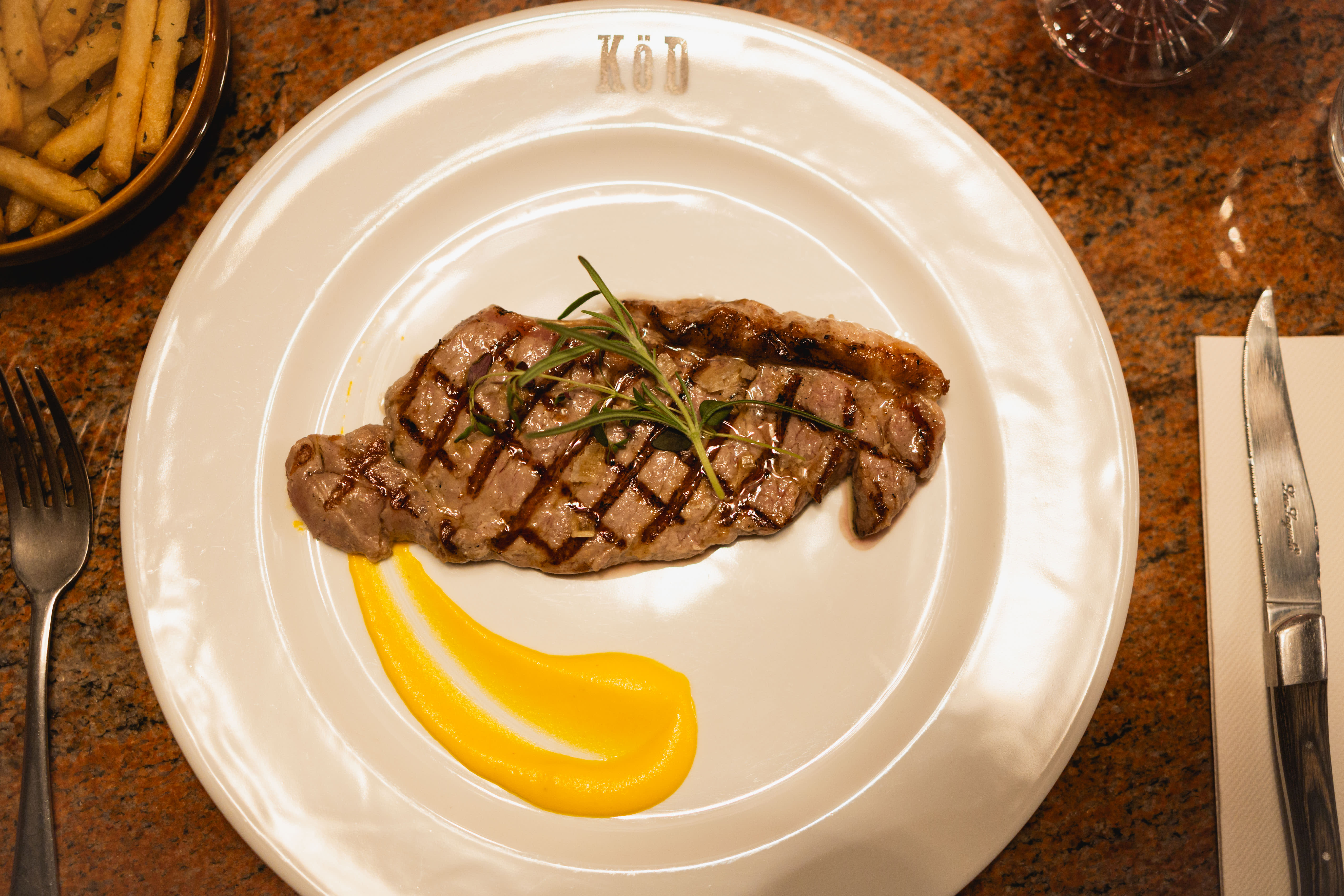 Ytrefilet med gresskarpuré.