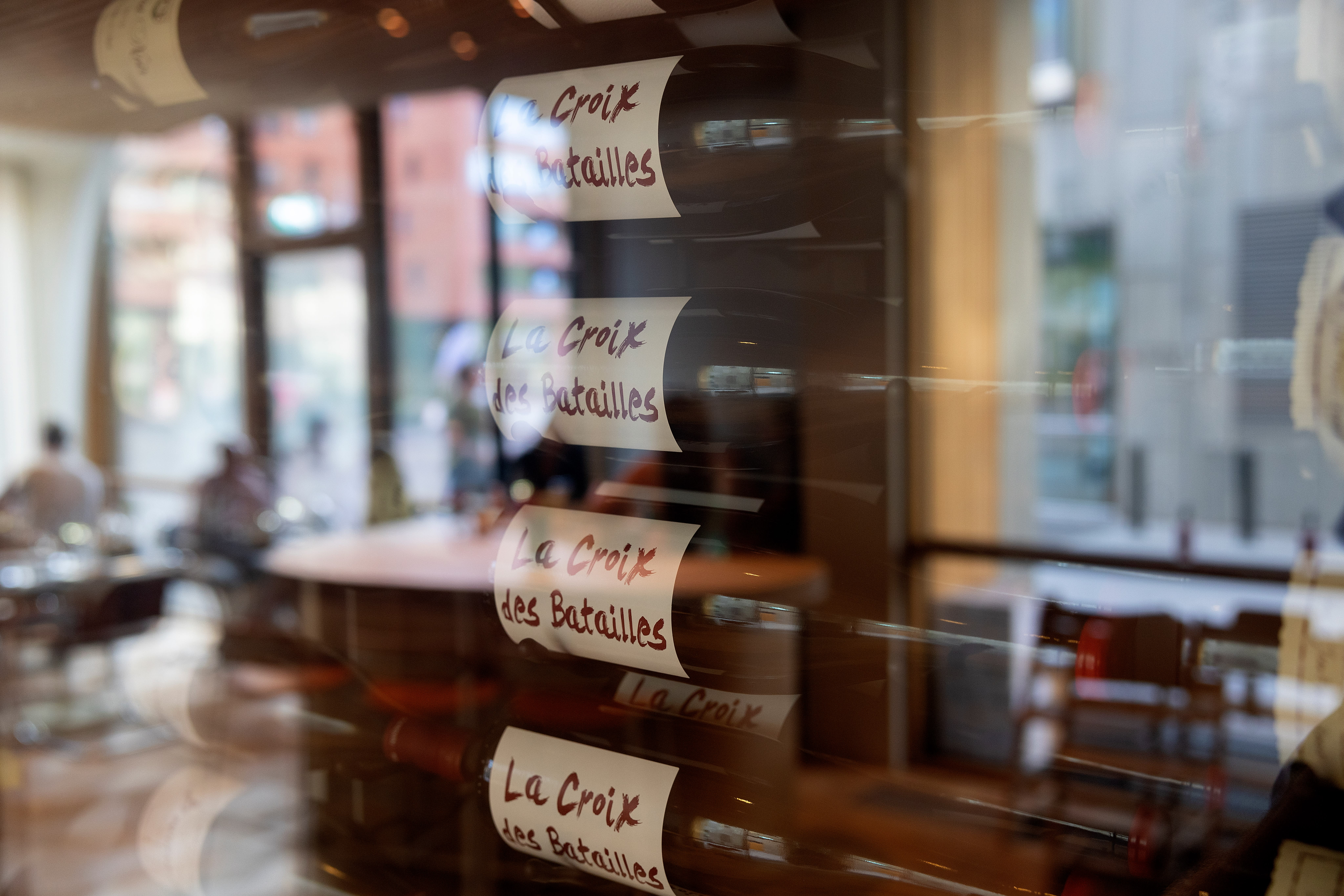 Mye spennende vin hos Cafe Platz. 