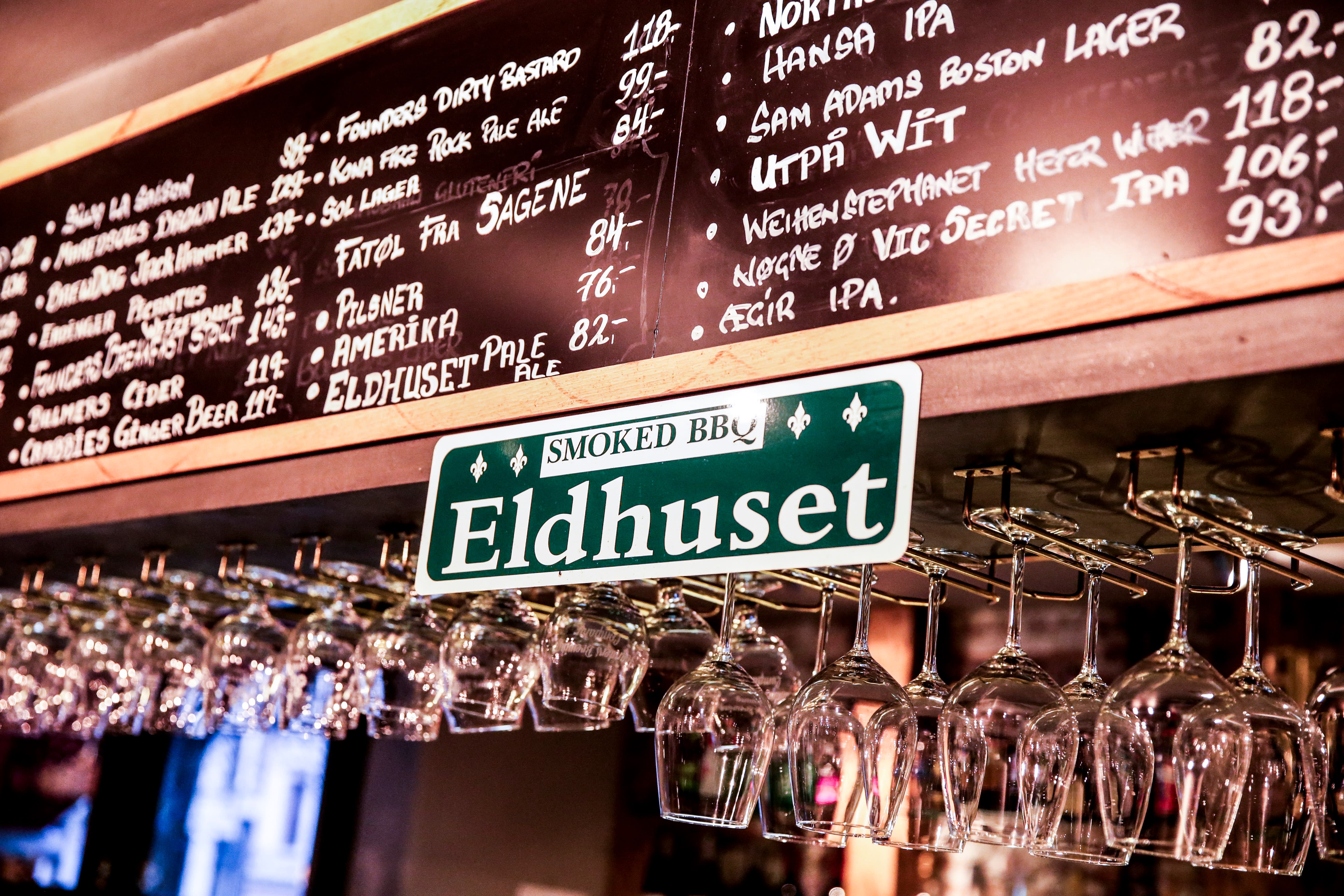 Eldhuset kan by på mange sorter øl.