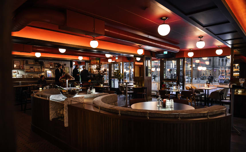 Prima sted for å ta seg et glass før eller etter kino!