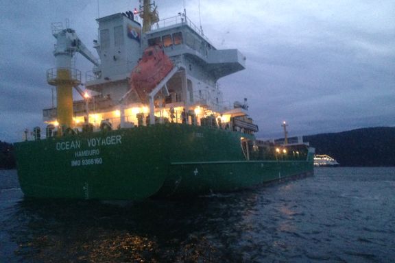 Tysk lasteskip har grunnstøtt i Oslofjorden
