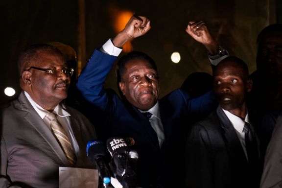 Mnangagwa tatt i ed som president i Zimbabwe