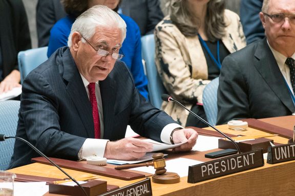 USAs utenriksminister i FNs sikkerhetsråd: Vi er villige til å bruke militær makt mot Nord-Korea