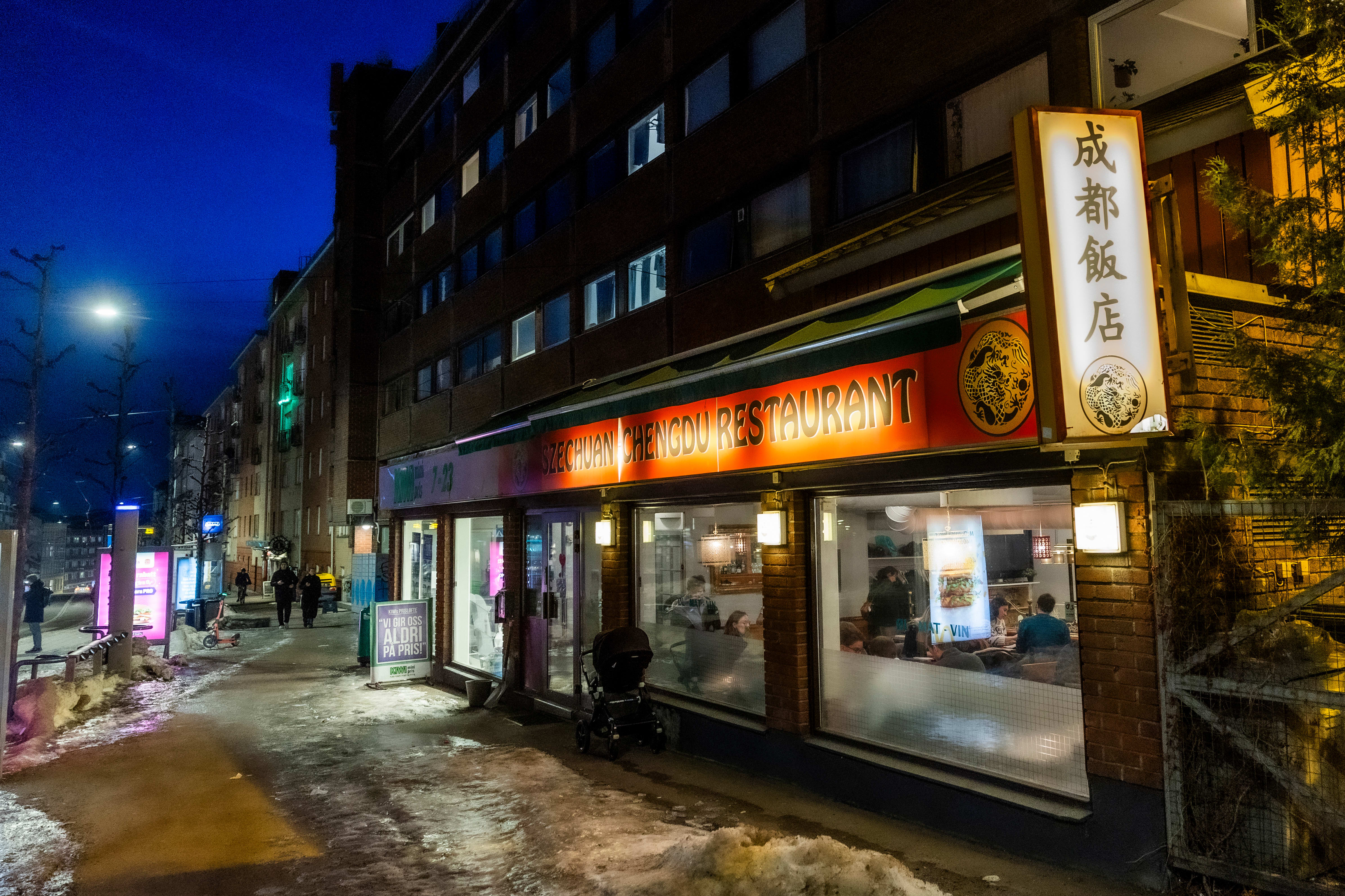 Man kommer ikke unna Szechuan Chengdu i en guide på Trondheimsveien. 