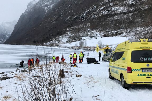 Mann (40) døde etter at traktor gikk gjennom isen
