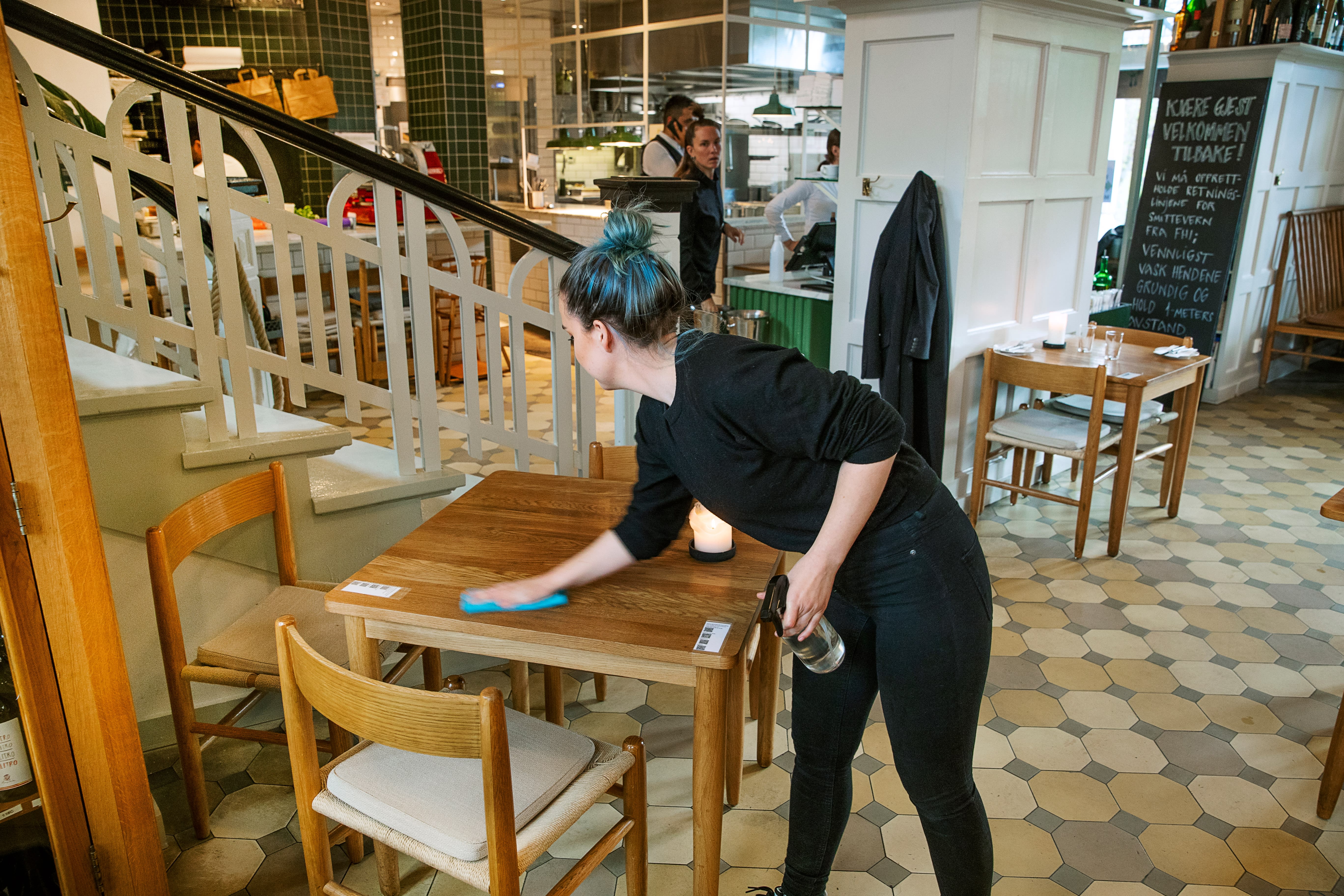 Hygiene og gjestenes sikkerhet står i sentrum på Trattoria Popolare.