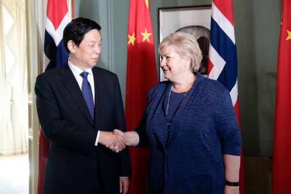 – Jeg har hatt møter med Kina som har vært mindre direkte enn dette, sier Solberg.