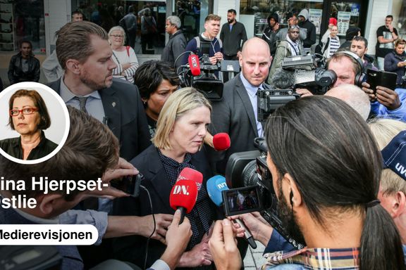  Alle medier går i takt når det handler om Listhaug |  Nina Hjerpset-Østlie 