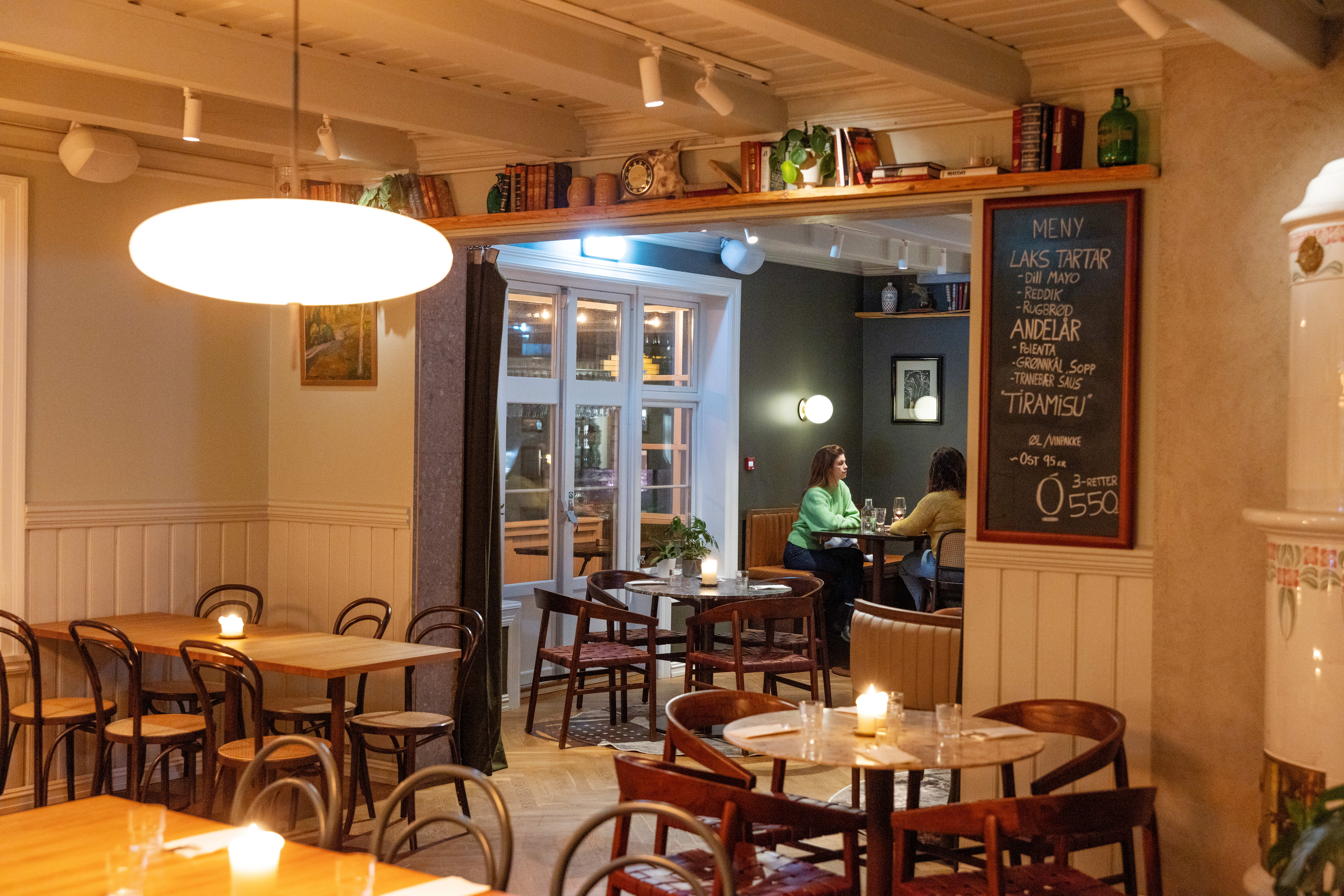 Lokalet er et av byens hyggeligste.