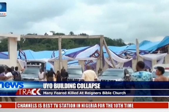 Minst 160 omkom da kirke i Nigeria kollapset