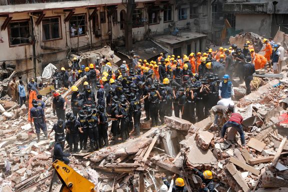 Bygning kollapset i Mumbai – minst ni døde
