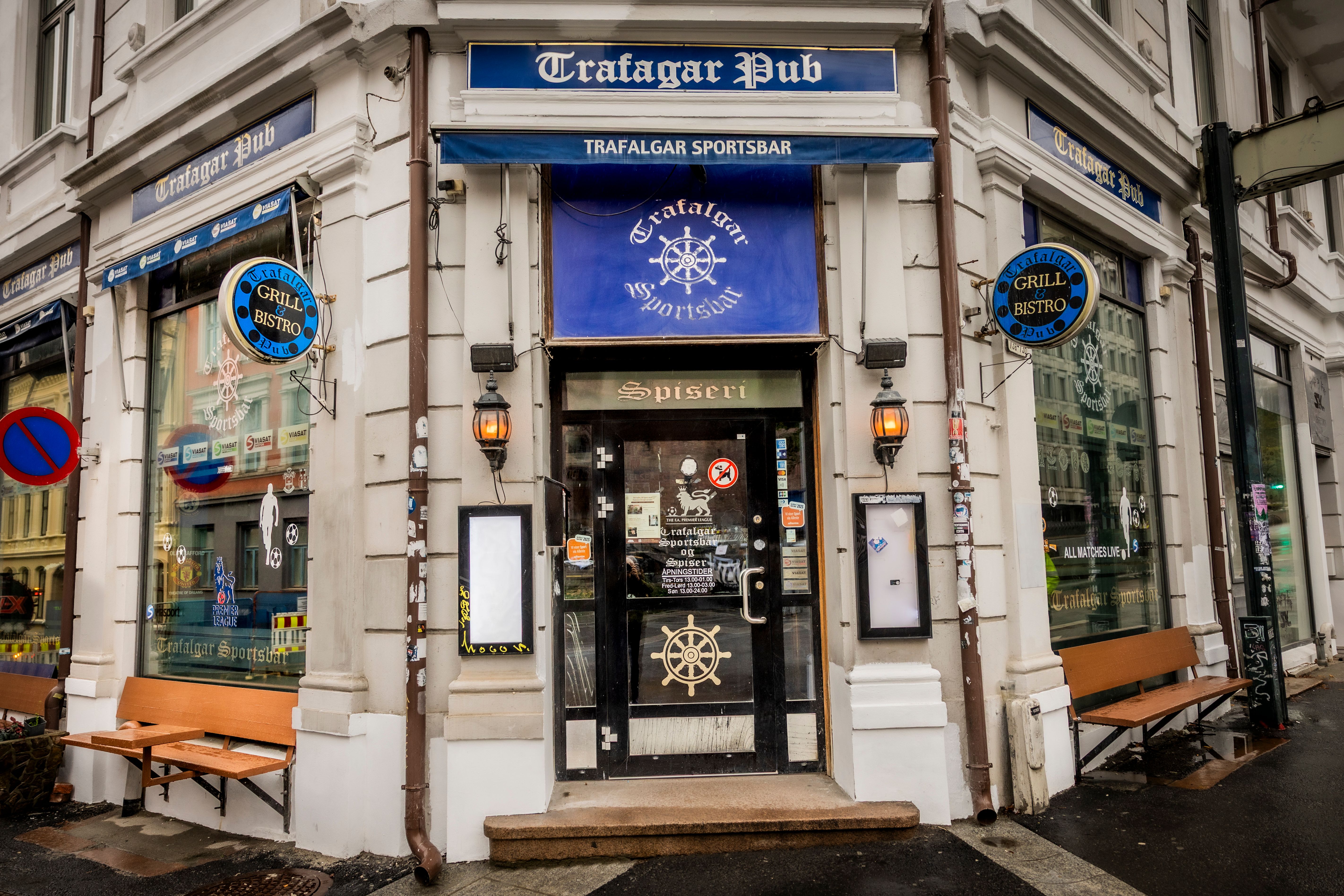 Trafalgar Pub i sentrum.