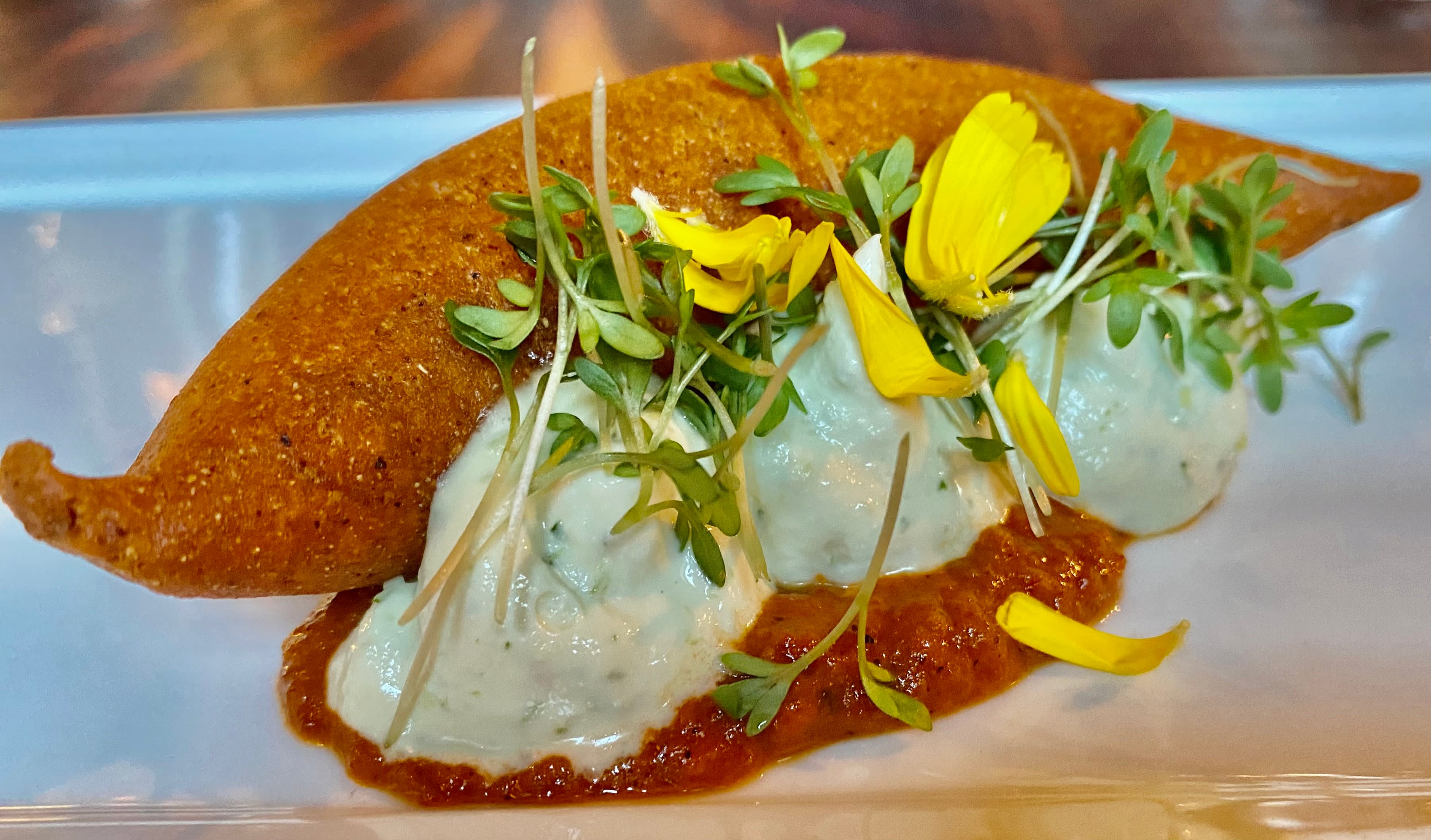 Sprø og god quesadilla. 