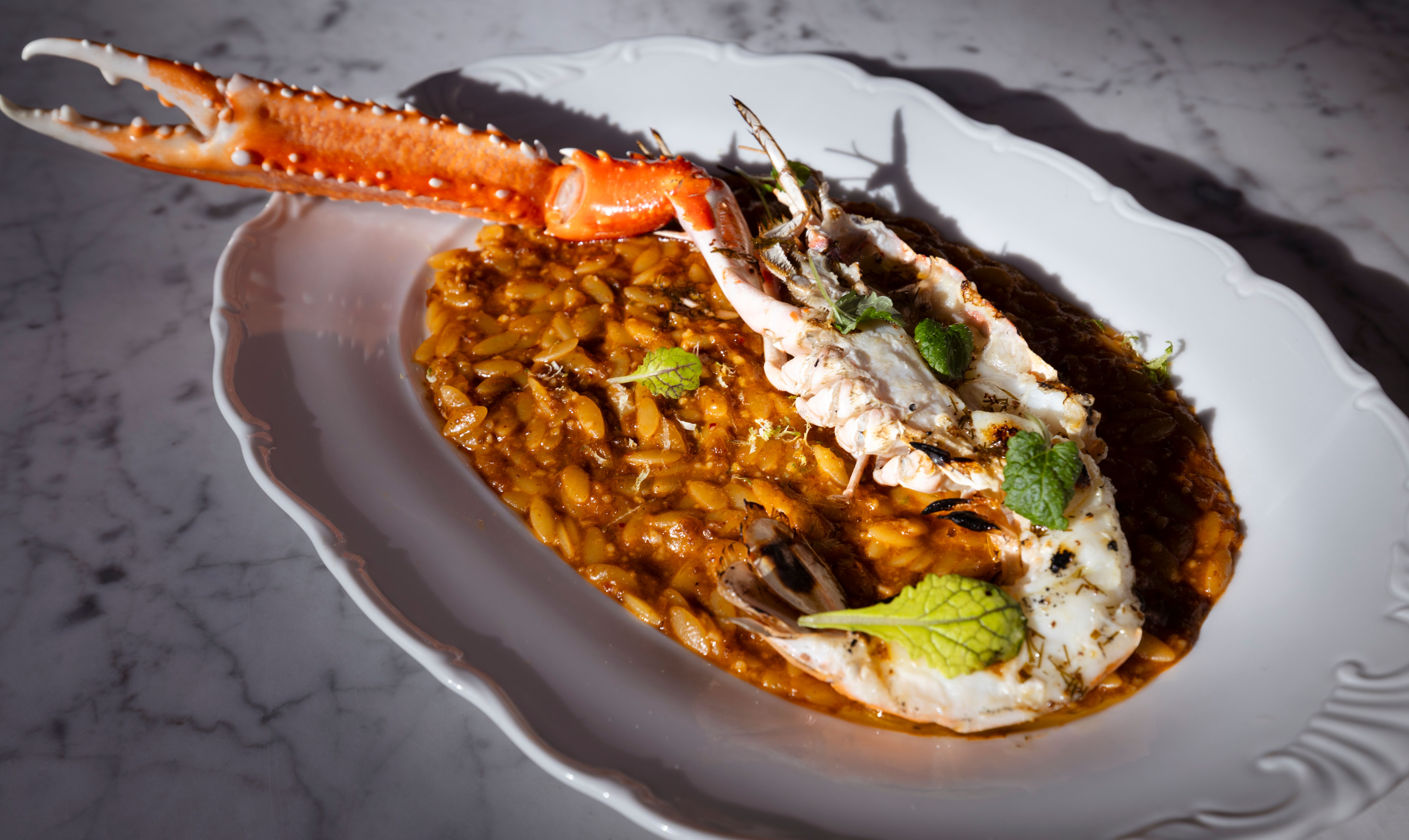 Mettende og god smak på orzo.