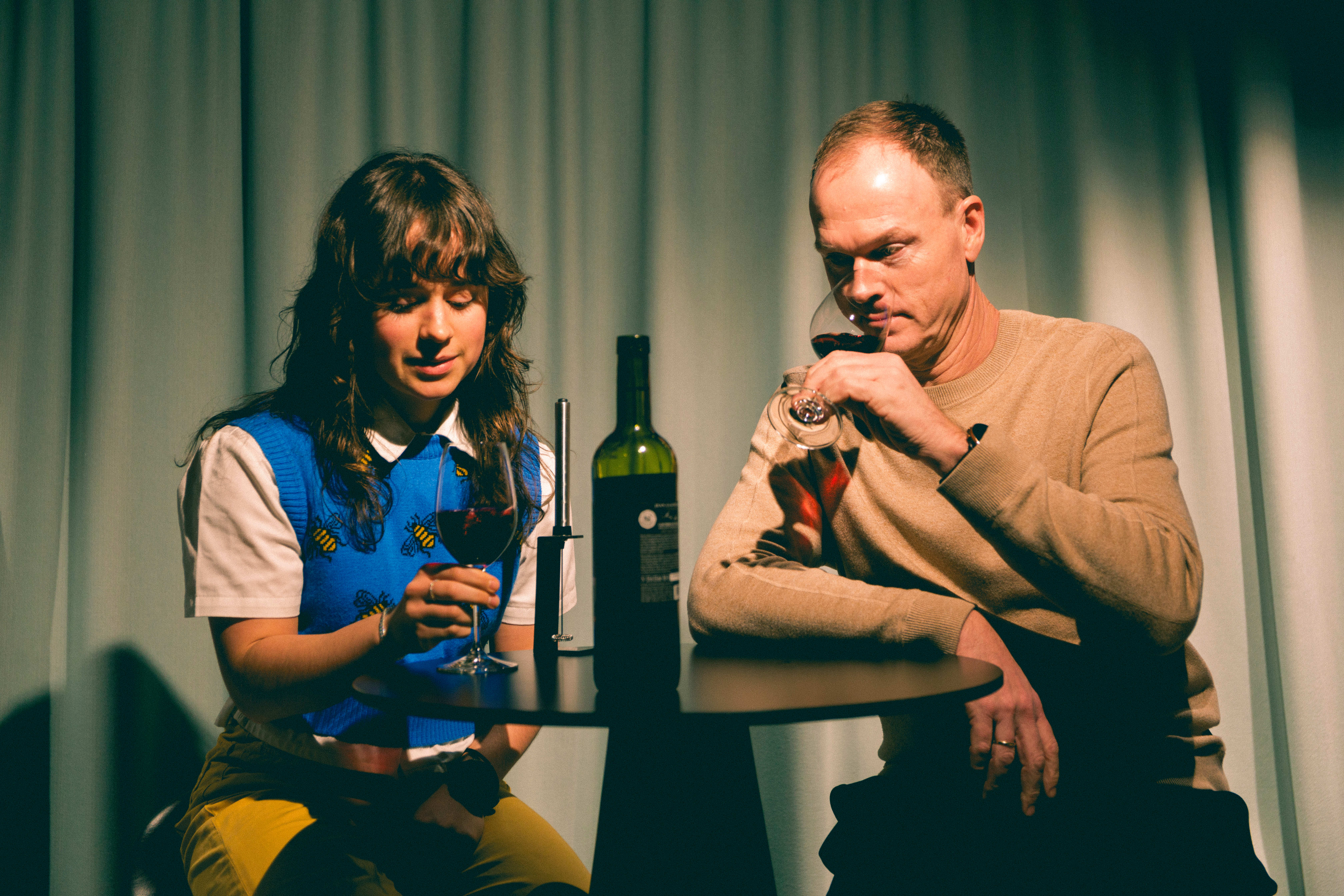 To stykk lite imponerte vindrikkere. 