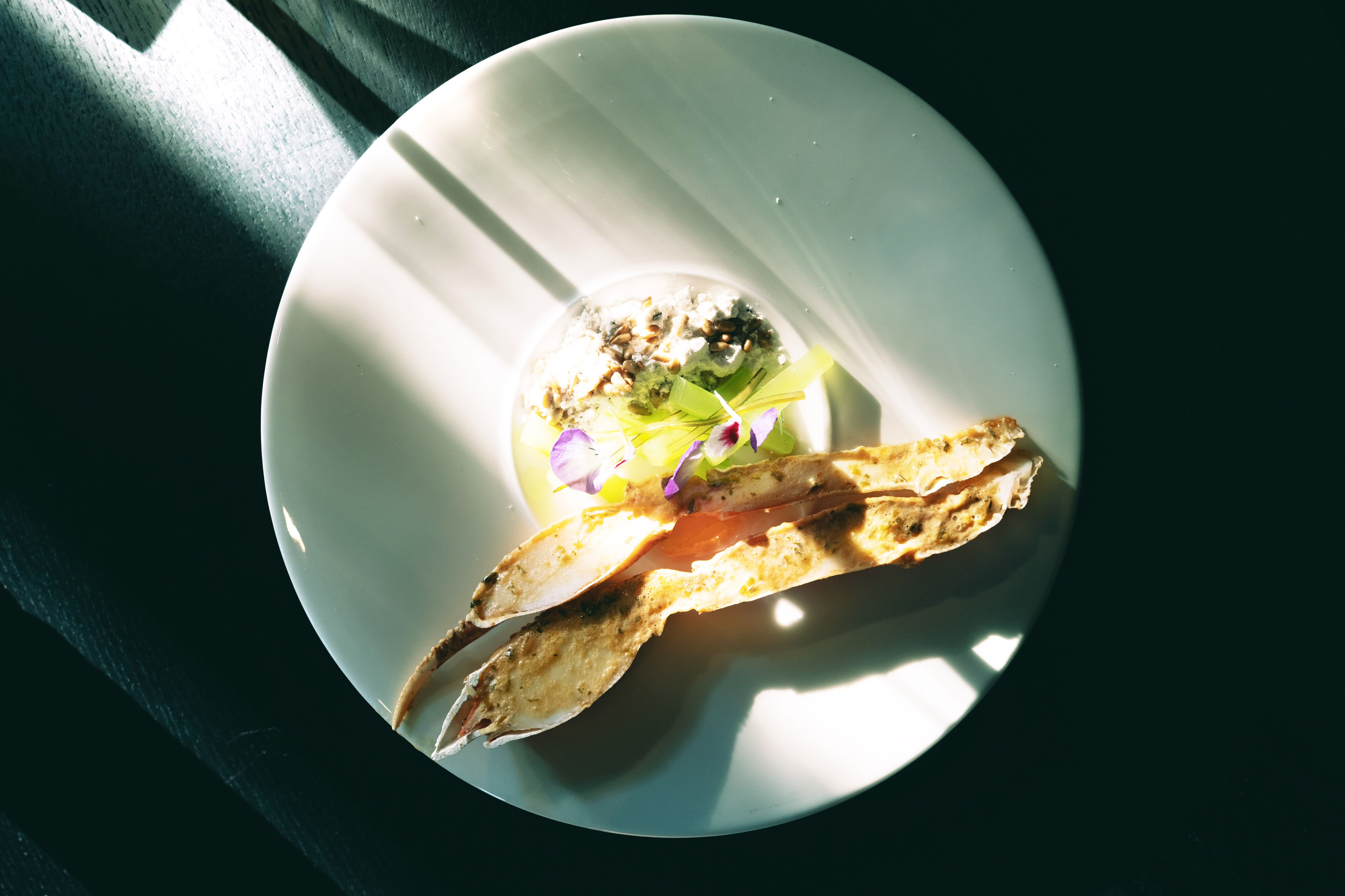 Snøkrabbe med spiselig sand er vellykket. 